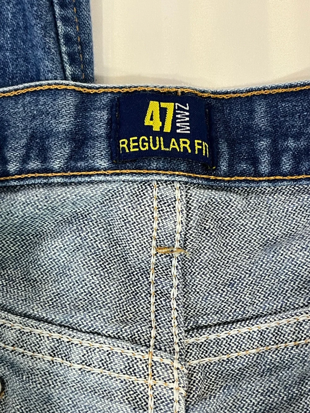 Wrangler Men’s 47MWZ Regular Fit Blue Jeans Size 36x34
